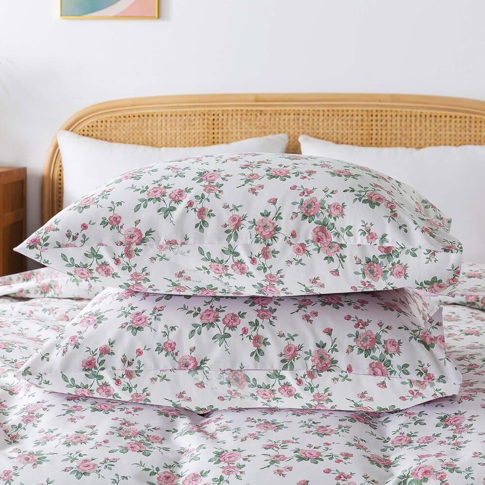 Garden Cute Floral Comforter Set Queen Sz